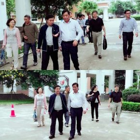 省教培检查落实课程培育基地建设一一省教培院领导对琼山中学物理课程培育基地的检查纪实
